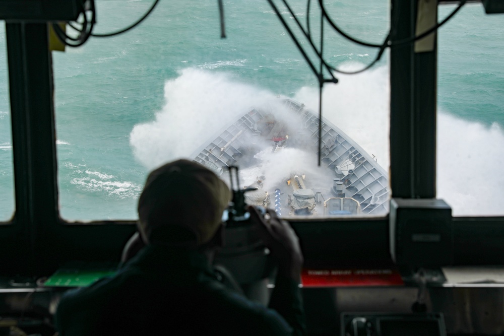 USS Princeton conducts routine operations as part of the Carl Vinson Carrier Strike Group