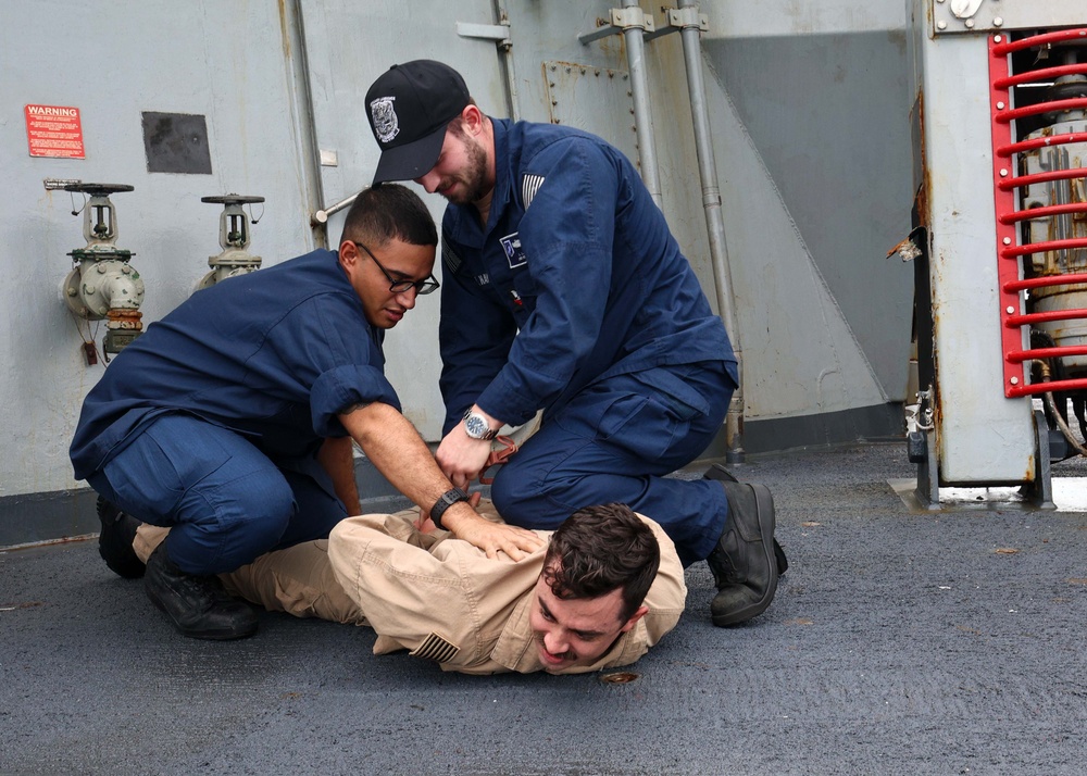 USS William P. Lawrence conducts routine operations as part of the Carl Vinson Carrier Strike Group