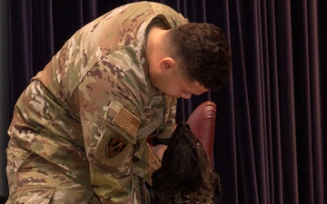 Military working dogs honored in retirement ceremony