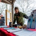 Crowds gather in beautiful wintery landscape at Shenango for Eagle Fest