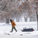 Crowds gather in beautiful wintery landscape at Shenango for Eagle Fest