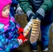 Crowds gather in beautiful wintery landscape at Shenango for Eagle Fest