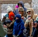 Crowds gather in beautiful wintery landscape at Shenango for Eagle Fest