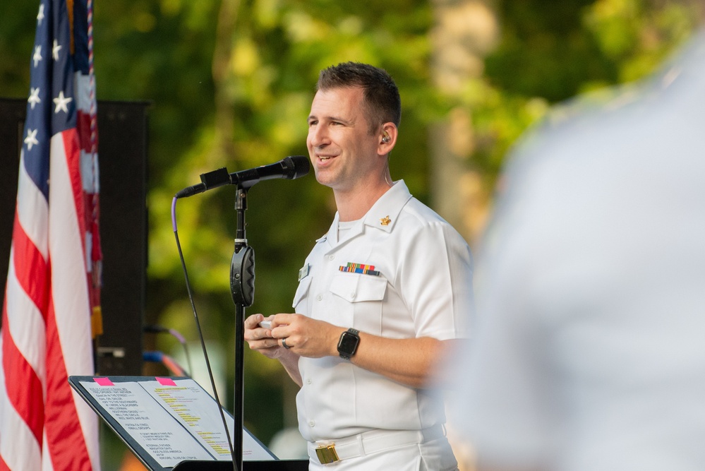 U.S. Navy Band Sea Chanters Chorus performs at Allen Pond Park