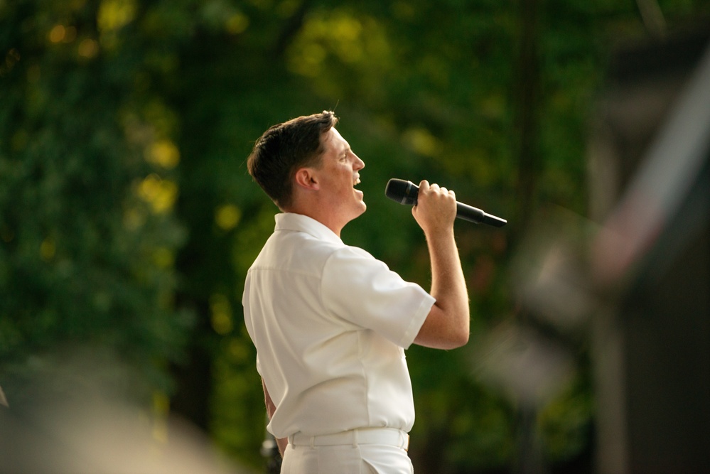 U.S. Navy Band Sea Chanters Chorus performs at Allen Pond Park