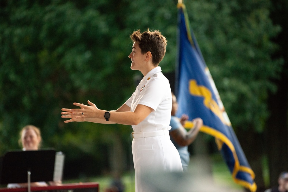 U.S. Navy Band Sea Chanters Chorus performs at Allen Pond Park