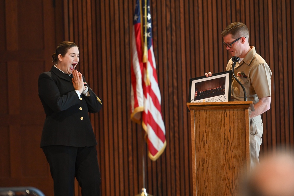 U.S. Navy Band hosts retirement ceremony for Chief Musician Susan Kavinski