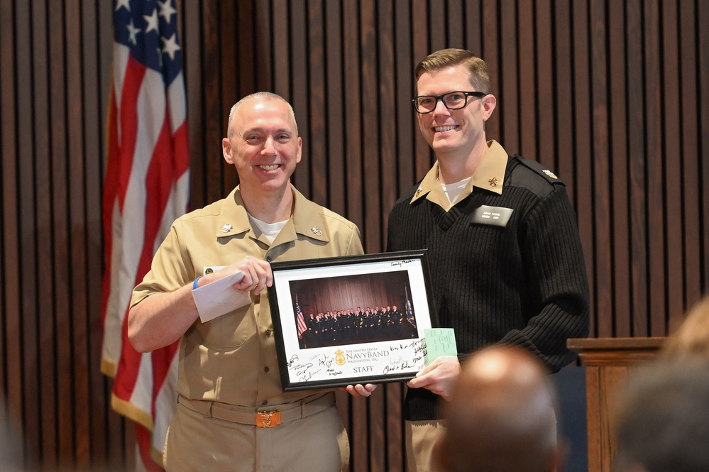 U.S. Navy Band hosts retirement ceremony for Masterchief Musician Trent Turner