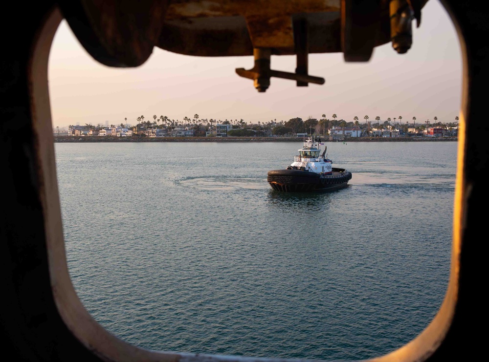 USS Green Bay Sea and Anchor Outbound Seal Beach