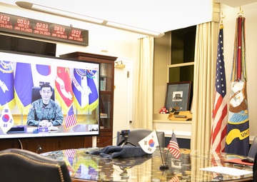 CNO Meets with Head of Korean Navy via Video Call