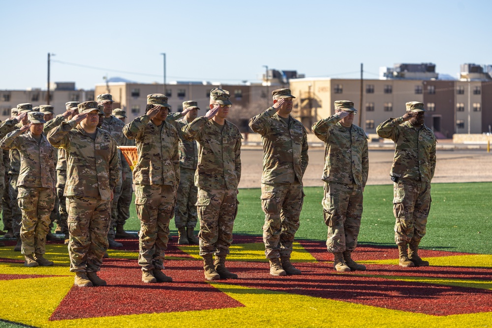 Imperial Brigade Conducts Color Casing Ceremony