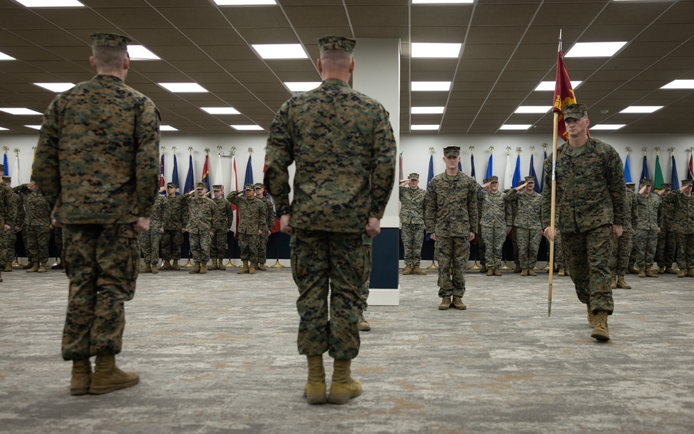 Fire Support Battery, 10th Marine Regiment, 2d Marine Division Change of Command