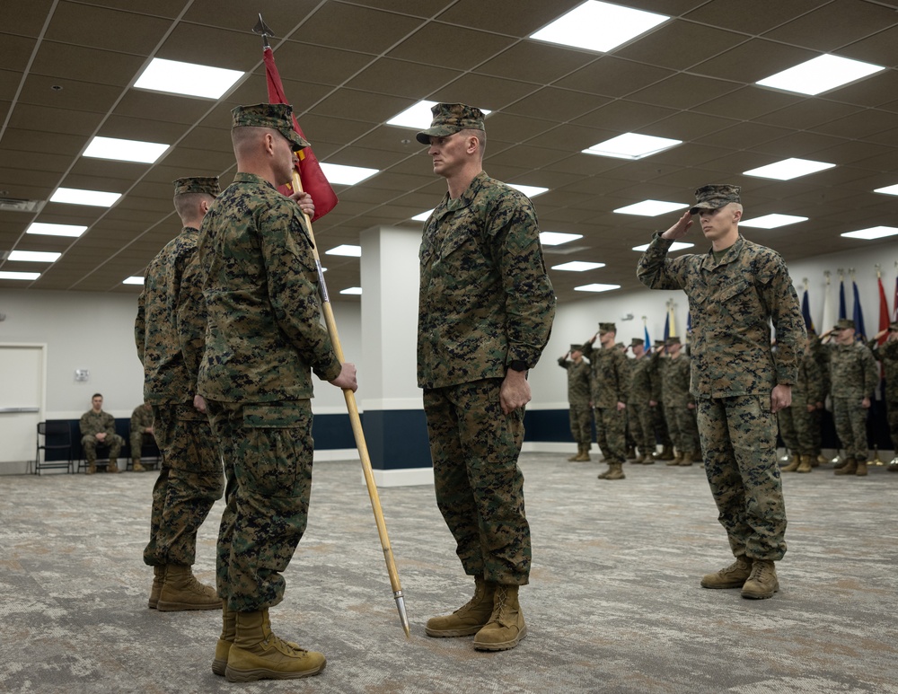 Fire Support Battery, 10th Marine Regiment, 2d Marine Division Change of Command