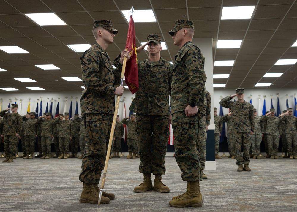 Fire Support Battery, 10th Marine Regiment, 2d Marine Division Change of Command