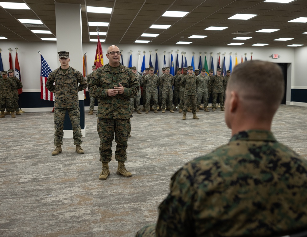 Fire Support Battery, 10th Marine Regiment, 2d Marine Division Change of Command