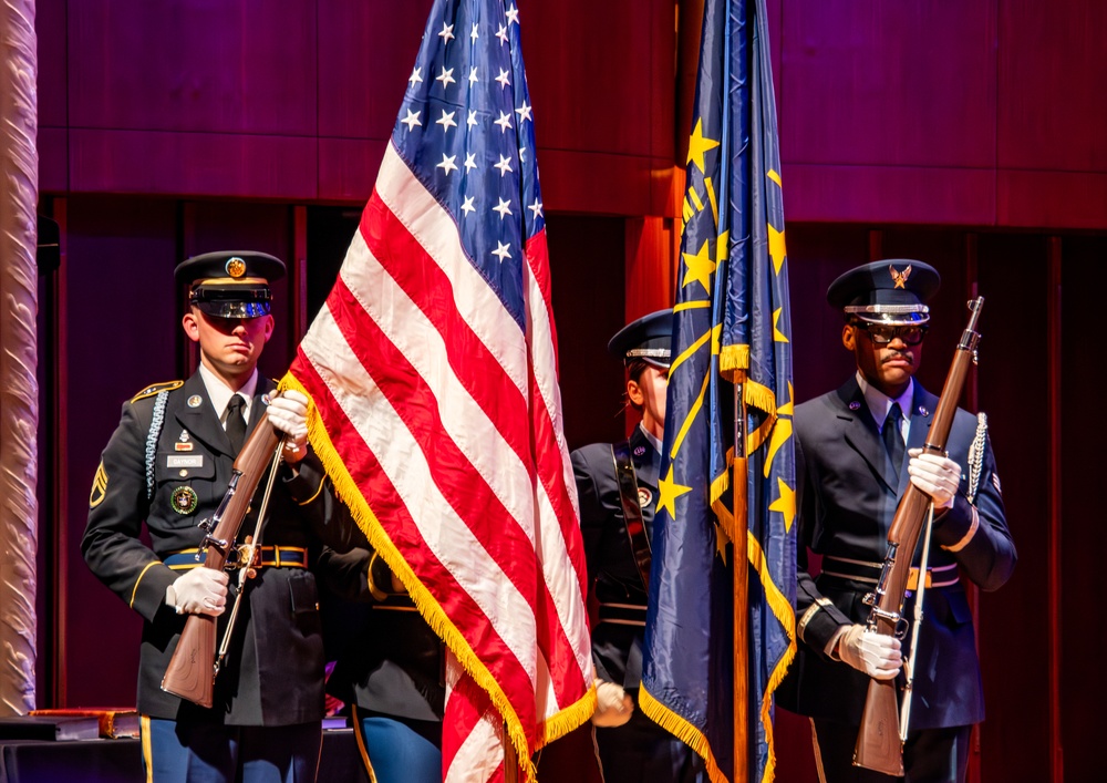 Indiana National Guard soldiers and airmen support Indiana Gubernatorial Inauguration