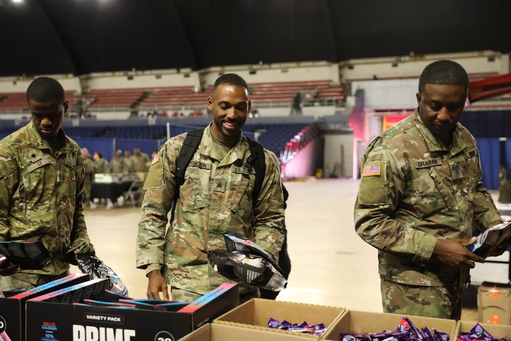 U.S. Virgin Islands Soldiers Enjoy Nourishing Meals During 60th Presidential Inauguration at D.C. Armory