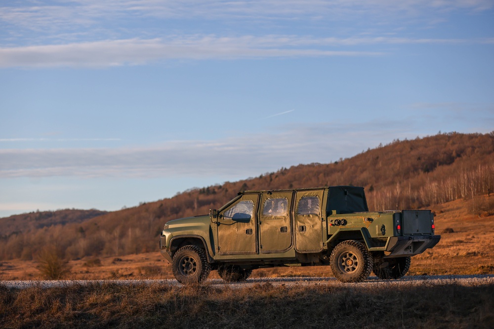 10th Mountain Division uses new hybrid electric infantry squad vehicle during Combined Resolve 25-1