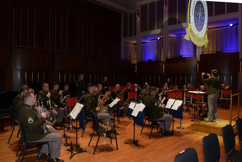 Indiana National Guardsmen support Mike Braun gubernatorial inauguration