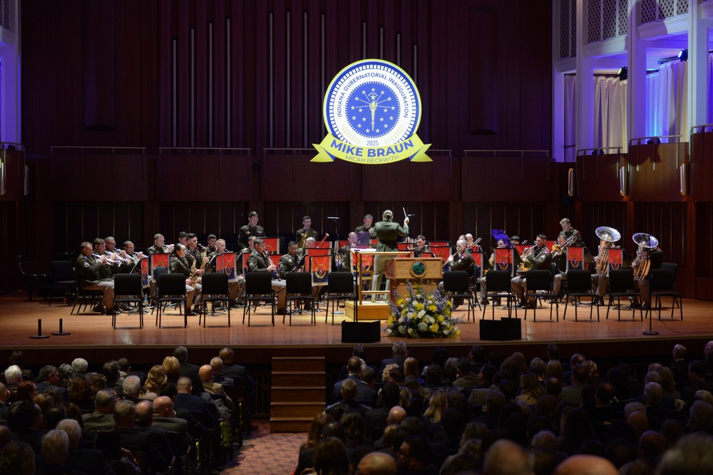 Indiana National Guardsmen support Mike Braun gubernatorial inauguration