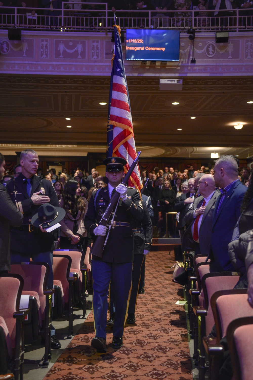 Indiana National Guardsmen support Mike Braun gubernatorial inauguration