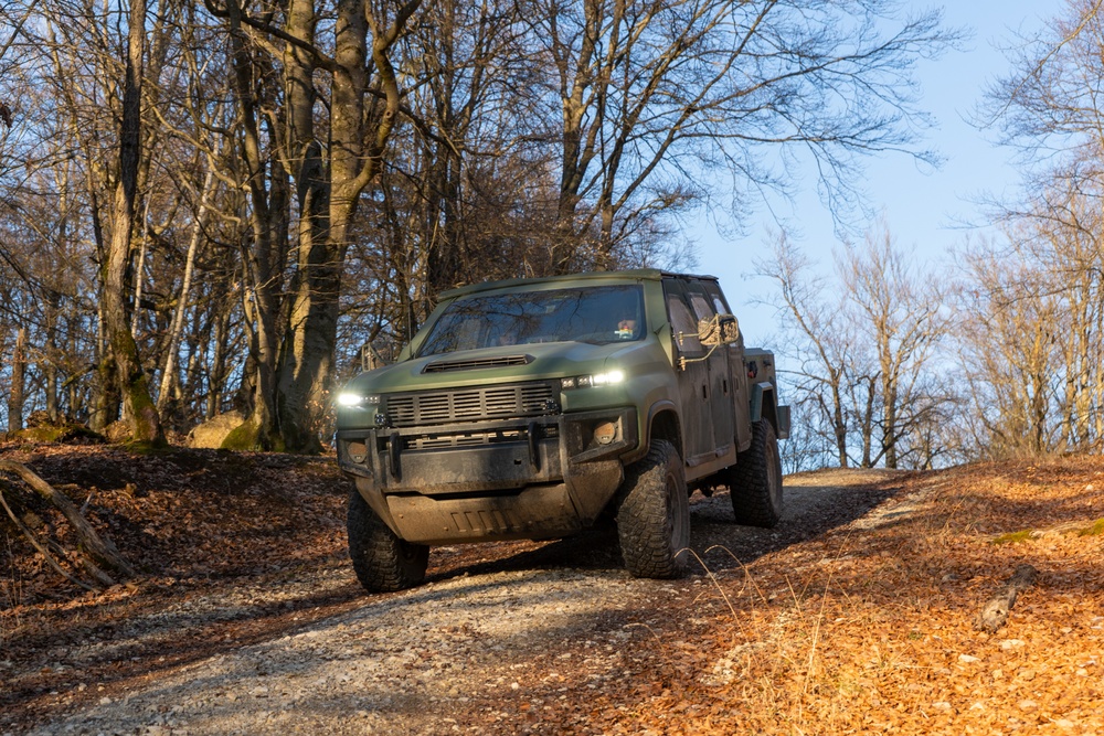 10th Mountain Division conducts capability testing on the Next Generation Tactical Vehicle-Hybrid during Combined Resolve