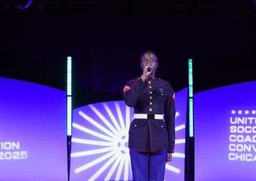 U.S. Marine Sings National Anthem at USCC 2024