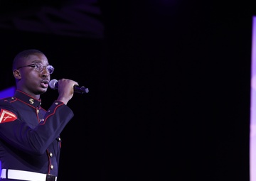 U.S. Marine Sings National Anthem at USCC 2024