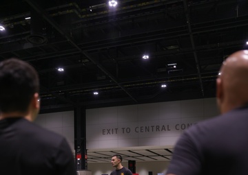 Coaches Participate in “Fit To Win” Workout