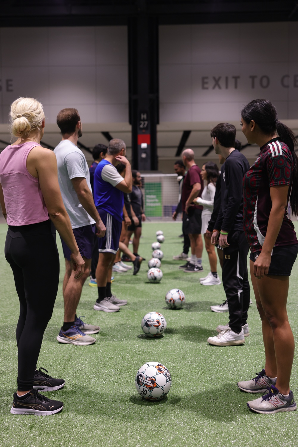 Coaches Participate in “Fit To Win” Workout