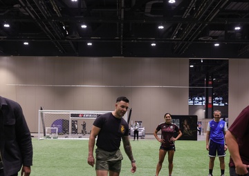 Coaches Participate in “Fit To Win” Workout