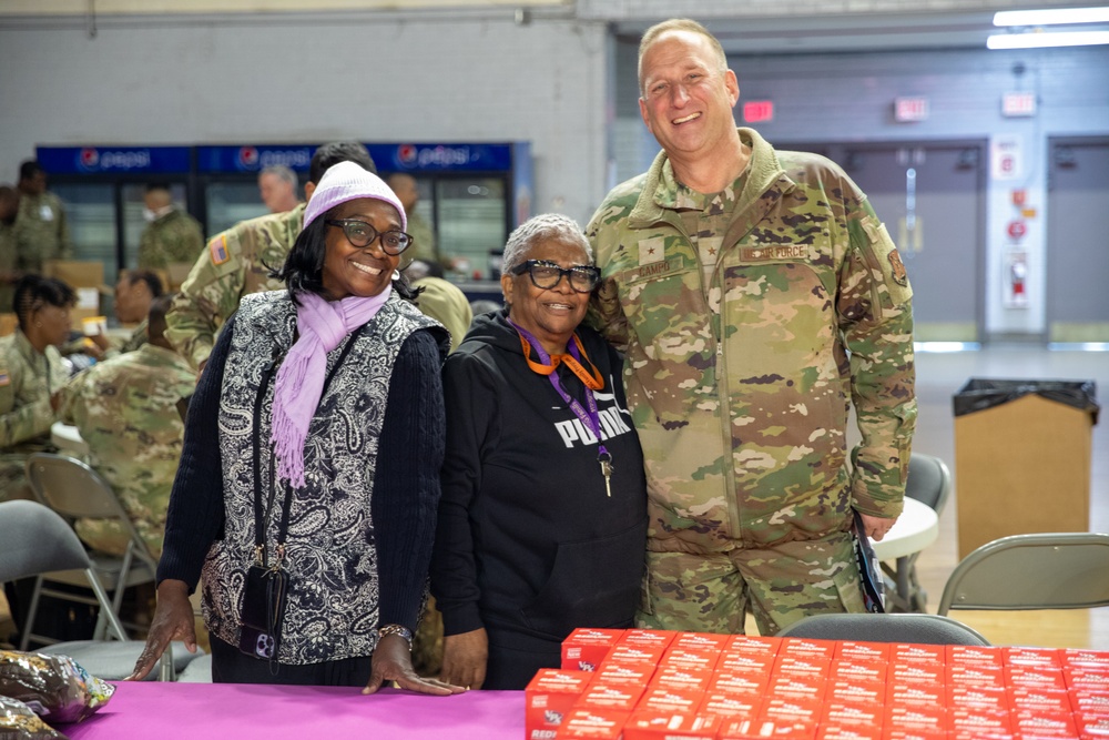 U.S. Air Force Brig. Gen. John Campo Visits D.C. Armory Family Programs During Presidential Inauguration Preparation