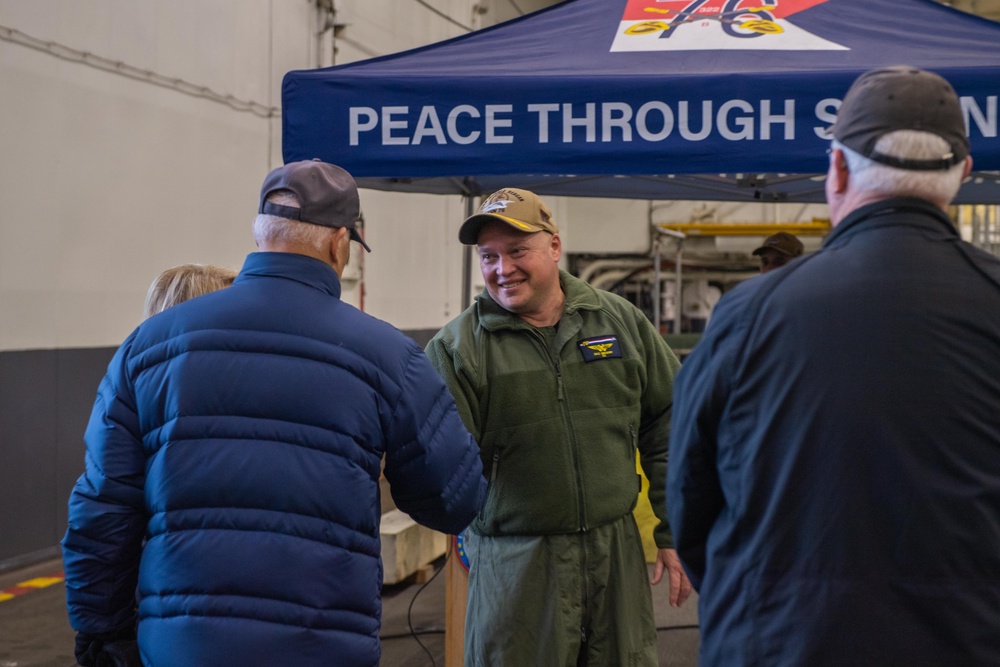 USS Ronald Reagan (CVN 76) hosts a tour for Navy League of Bremerton