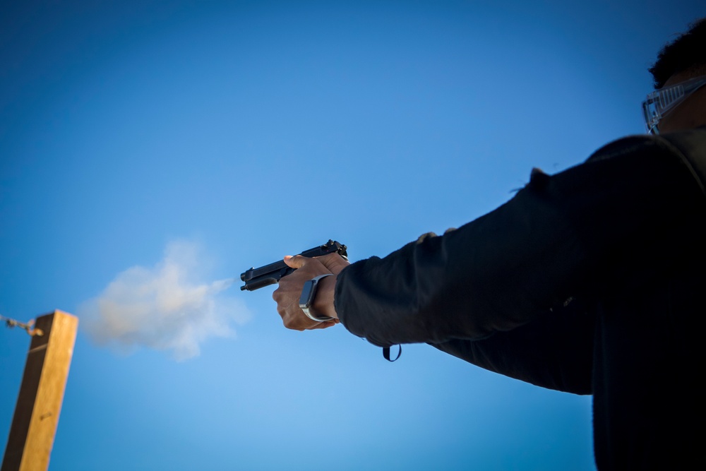 Sailors Participate In Small-Arms Firearm Training