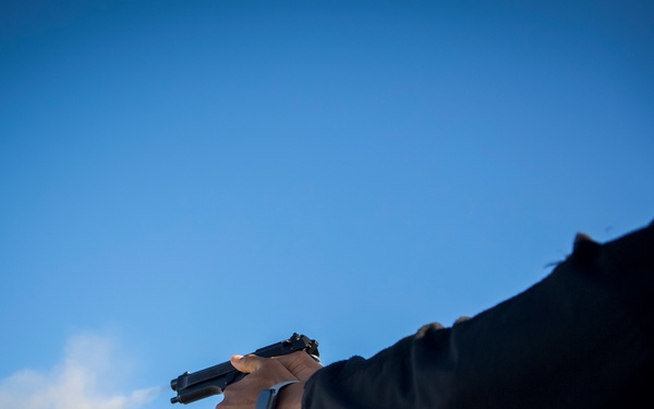 Sailors Participate In Small-Arms Firearm Training