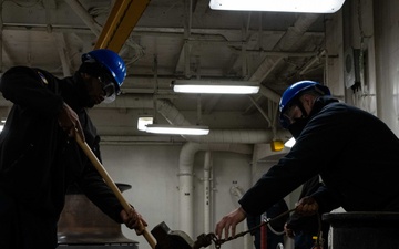 Sea and Anchor Detail aboard USS America (LHA 6)