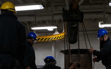 Sea and Anchor Detail aboard USS America (LHA 6)