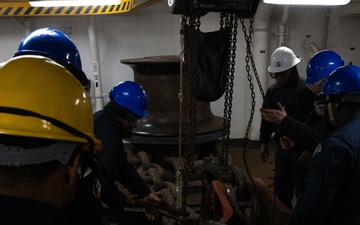 Sea and Anchor Detail aboard USS America (LHA 6)