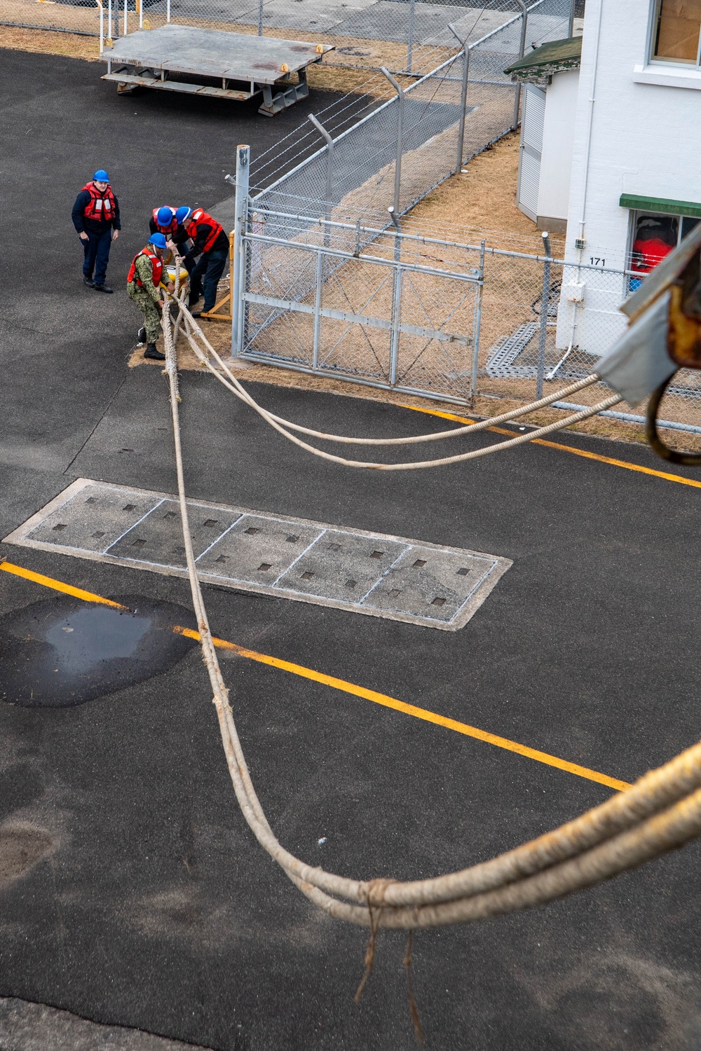 Sea and Anchor Detail aboard USS America (LHA 6)