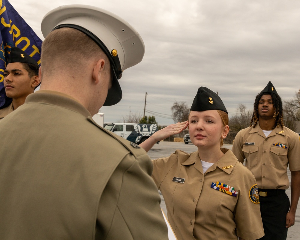 Sgt. Mack visits Stony Point High School