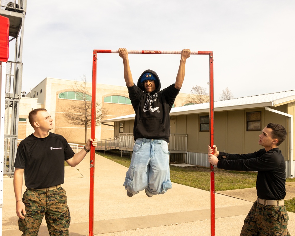 Sgt. Mack visits Stony Point High School