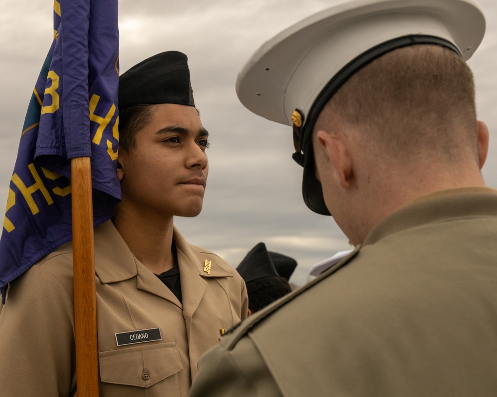 Sgt. Mack visits Stony Point High School