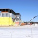 January 2025 barracks construction operations for East Barracks Project at Fort McCoy