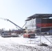 January 2025 barracks construction operations for East Barracks Project at Fort McCoy