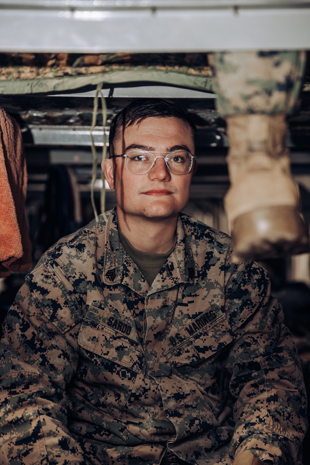 3rd Bn., 5th Marines sets up gear at Bridgeport