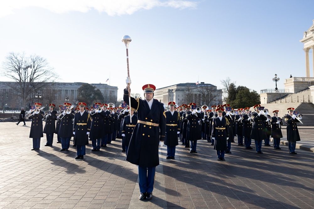 &quot;Pershing's Own&quot; Rehearses for Inauguration