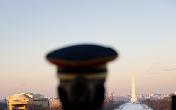 "Pershing's Own" Rehearses for Inauguration