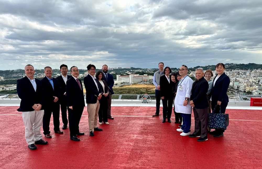 U.S. Naval Hospital Okinawa Staff Tour the  University of the Ryukyus New Facility