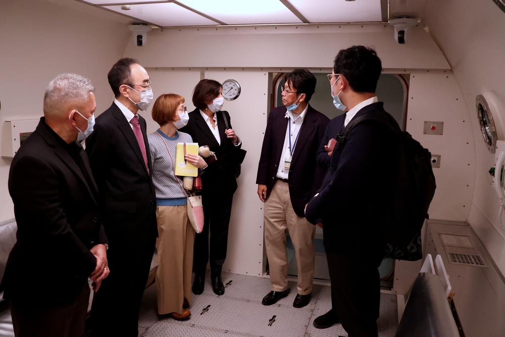 U.S. Naval Hospital Okinawa Staff Tour the  University of the Ryukyus New Facility