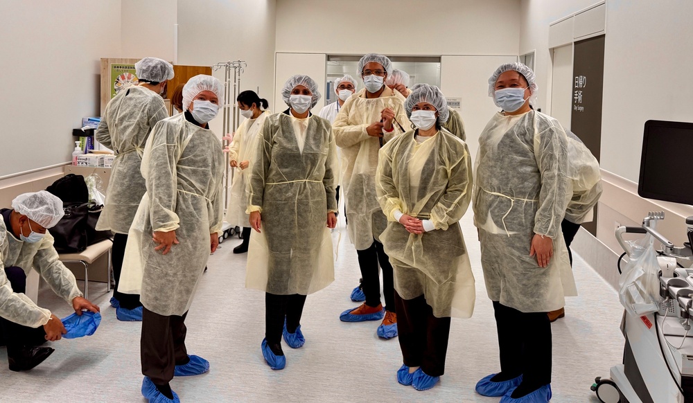 U.S. Naval Hospital Okinawa Staff Tour the  University of the Ryukyus New Facility